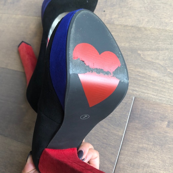 Colored Platform Pumps 💙🖤❤️ - Picture 5 of 6